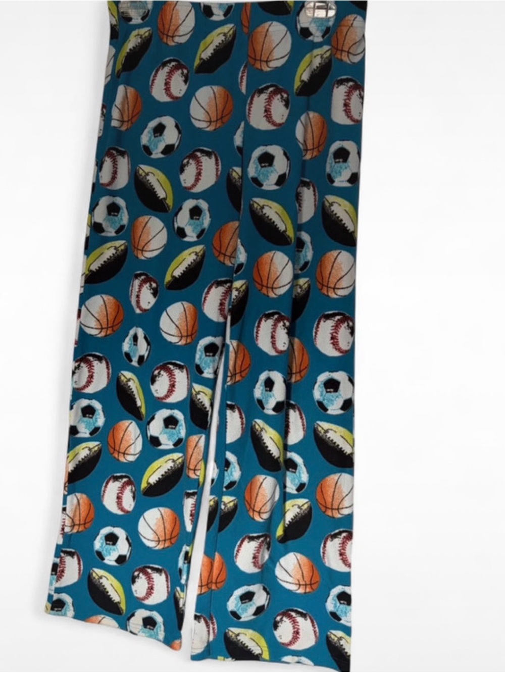 Cherokee Teal Sports Ball Print Pajama Bottoms